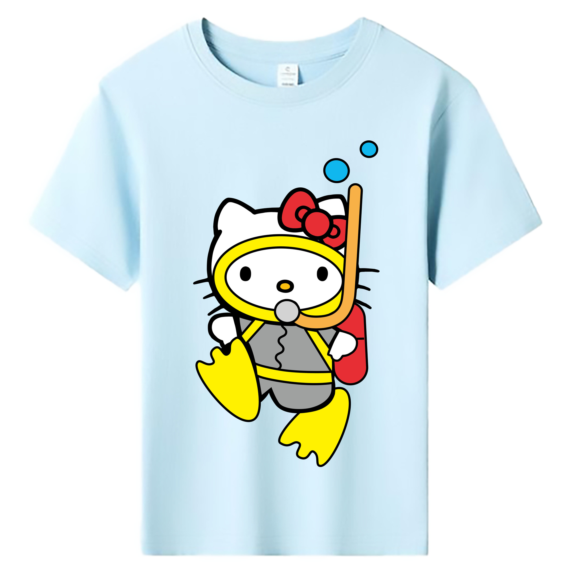 （画像用） Hello Kitty ハローキティ 綿100％キッズTシャツ（フロントプリント）